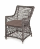 "Латте" плетеное кресло из искусственного ротанга, графит