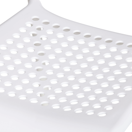 Стул ADDE (mod. C-049) металл и пластик, белый