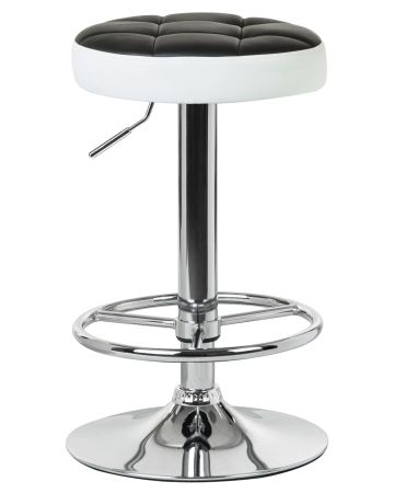 Табурет барный BRUNO черно-белый
