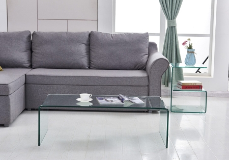 Стол журнальный F-006K прозрачный