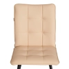 Стул обеденный Bari бежевый, экокожа и металл, мягкое сиденье, без подлокотников