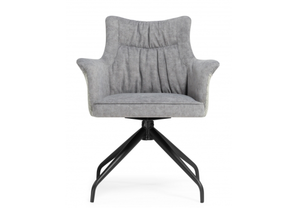 Стул на металлокаркасе Kaser 360 крутящийся серый, черный