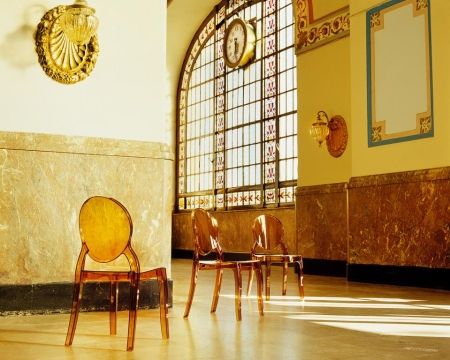 Стул прозрачный Elizabeth янтарный