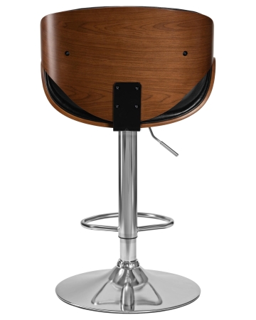 Набор 2 шт Стул барный KARTER, коричневое дерево, черный