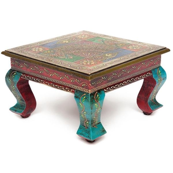 Столик Secret De Maison HAVELY (BJ-001) дерево манго, 30x30x17 см, этническая роспись