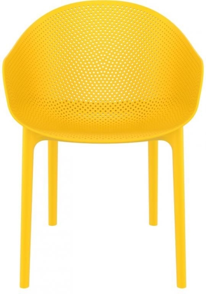 Кресло пластиковое Sky желтое