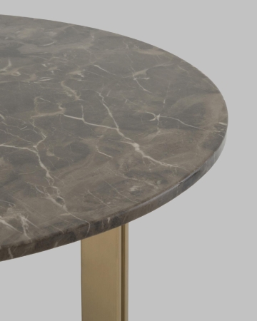 Журнальный столик Кассия 90*90 см темная керамика