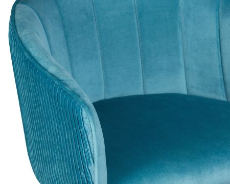 Стул барный DARCY морской волны велюр 1922-7