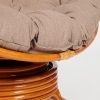 Кресло-качалка "PAPASAN" w 23 и 01 B с подушкой, коньяк, экошерсть коричневый, 1811-5