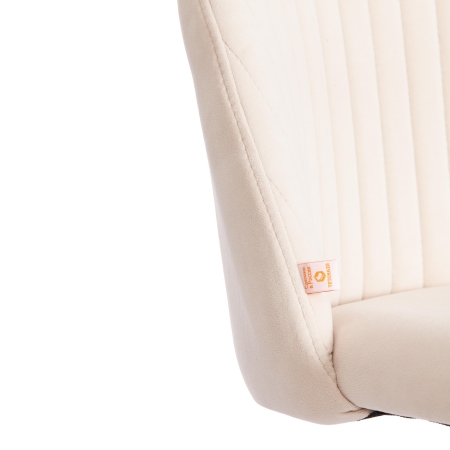 Кресло MELODY флок, молочный