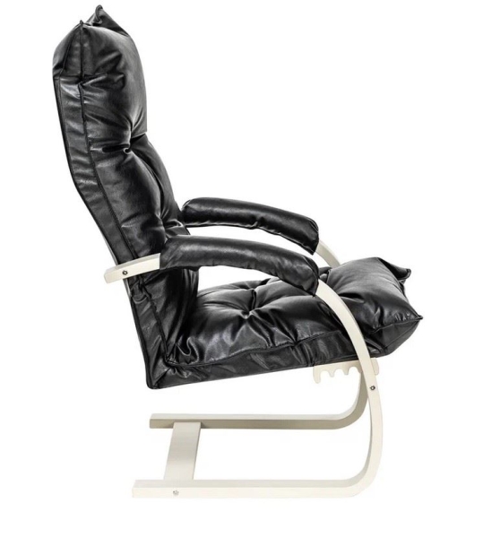 Кресло-трансформер Монако слоновая кость, экокожа Dundi 109