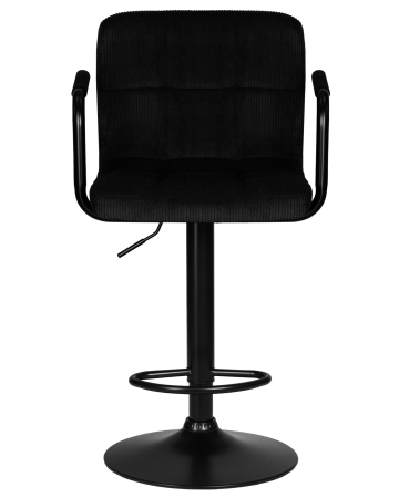 Набор 2 шт Стул барный KRUGER ARM BLACK, черный вельвет (LAR-E2041-52)