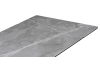Керамический стол Памелла 140(200)х80 серый мрамор, черный