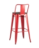 Стул барный TOLIX WOOD со спинкой красный глянцевый 2 шт.