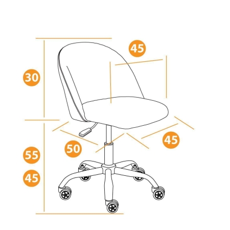 Кресло MELODY флок, серый