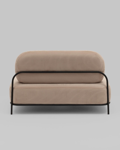 Диван Стоун велюр рельефный бежевый