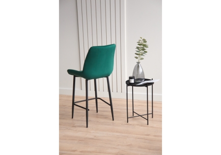 Барный стул Седа зеленый (zd 667), черный