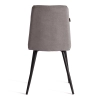 Стул обеденный Asti серый, ткань и металл, мягкое сиденье, без подлокотников