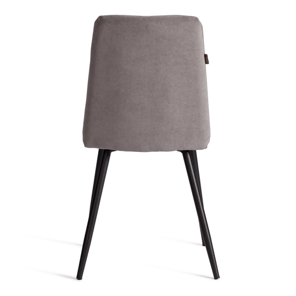 Стул обеденный Asti серый, ткань и металл, мягкое сиденье, без подлокотников