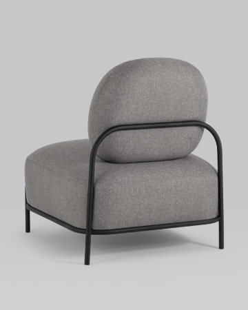 Кресло Стоун рогожка серый