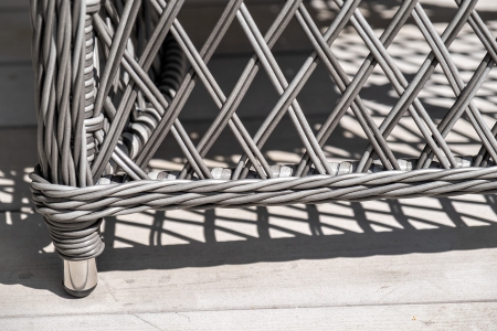 "Латте" плетеное кресло из искусственного ротанга, графит