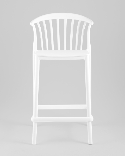 Стул полубарный Campo пластик белый