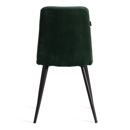 Стул обеденный Asti зеленый, велюр и металл, мягкое сиденье, без подлокотников
