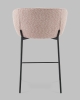 Стул полубарный Тисдейл букле розово-персиковый
