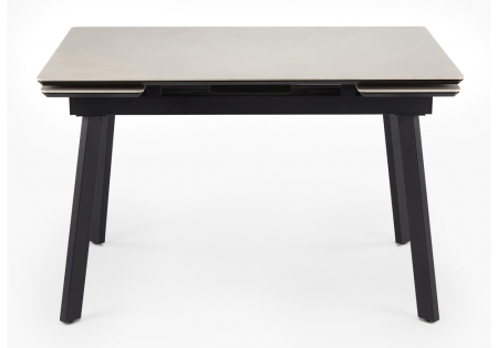 Керамический стол Норман 140(200)х80 carmen light grey, черный