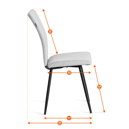 Стул обеденный Monte Carlo черный