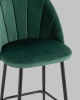 Стул полубарный Логан SN велюр зелёный